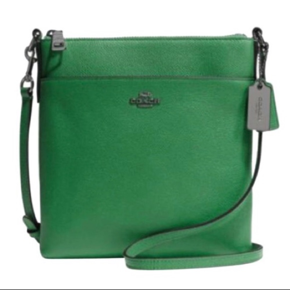 Coach Green North South Swingpack Crossbody Purse - Picture 1 of 8